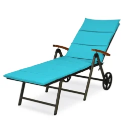 Tangkula Outdoor Rattan Wicker Lounge Chair Folding Patio Chaise W/ Wheels & Cushion 25 Tangkula Outdoor Rattan Wicker Lounge Chair Folding Patio Chaise W/ Wheels & Cushion -Tangkula Shop GUEST 4676388f 5f93 4114 b147 9bca60a0cae1
