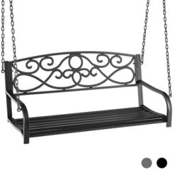 Tangkula Patio Hanging Porch Swing Outdoor 2-Person Metal Swing Bench Chair W/ Chains 19 Tangkula Patio Hanging Porch Swing Outdoor 2-Person Metal Swing Bench Chair W/ Chains -Tangkula Shop GUEST 4859547d b4f2 4b67 8d66 af8627121c90