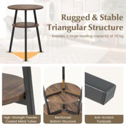 Tangkula 2-tier Accent Coffee Tea Table Nightstand Bedside Table W/ Storage Shelf 11 Tangkula 2-tier Accent Coffee Tea Table Nightstand Bedside Table W/ Storage Shelf -Tangkula Shop GUEST 486fed22 7311 47c3 815a 05fb286cd789