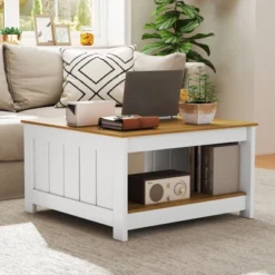 Tangkula Coffee Table W/ Storage Shelf Farmhouse Rustic Center Table Space-Saving 11 Tangkula Coffee Table W/ Storage Shelf Farmhouse Rustic Center Table Space-Saving -Tangkula Shop GUEST 48f10053 96ee 4168 a4bd 44f2533b7519
