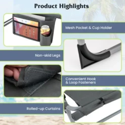 Tangkula Outdoor Folding Chaise 5-Position Lounge Chair W/ Face Hole & Adjustable Footrest -Tangkula Shop GUEST 49826124 76f8 4715 ab92 4863fcab47da