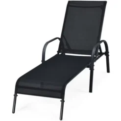 Tangkula 2PCS Adjustable Chaise Lounge Chair Recliner Patio Yard Outdoor W/ Armrest Black 15 Tangkula 2PCS Adjustable Chaise Lounge Chair Recliner Patio Yard Outdoor W/ Armrest Black -Tangkula Shop GUEST 4ad642a9 292b 44c6 acd0 633f54706b39