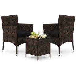 Tangkula 3 PCS Outdoor Conversation Set W/ Cushioned Seat & Tempered Glass Tabletop 21 Tangkula 3 PCS Outdoor Conversation Set W/ Cushioned Seat & Tempered Glass Tabletop -Tangkula Shop GUEST 4b0f5439 be9e 4645 9275 17e7c545e549