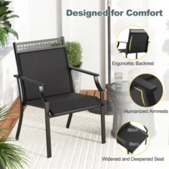 Tangkula 4-Piece All-Weather Patio Dining Chairs with High Back and Armrests 14 Tangkula 4-Piece All-Weather Patio Dining Chairs with High Back and Armrests -Tangkula Shop GUEST 4d11ef9c d599 41a2 9b77 16a55a471ad4