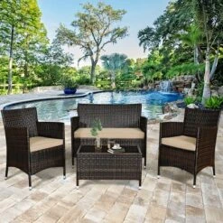 Tangkula 8-Piece Patio Rattan Furniture Set with Coffee Tables and Cushioned Sofas -Tangkula Shop GUEST 4d7a4d70 276e 4f3d 95d2 f022b68399a0 2