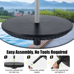 Tangkula Outdoor Umbrella Table Tray Fit 1.5"/1.34"/1.26" Umbrella Poles For Backyard -Tangkula Shop GUEST 4f9e2791 129a 4a9e b3ee 1a0b10ed33fc