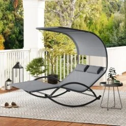 Tangkula Outdoor Double Chaise Rocker Rocking Daybed with Sun Shade Canopy 12 Tangkula Outdoor Double Chaise Rocker Rocking Daybed with Sun Shade Canopy -Tangkula Shop GUEST 510d2106 c93f 4e93 81c3 ddb1bee50e1f