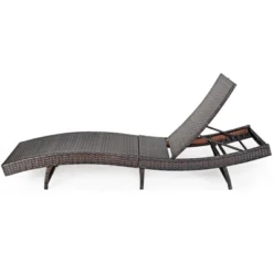 Tangkula White Rattan Chaise Lounge Chair - Adjustable Folding Recliner -Tangkula Shop GUEST 517d2fb0 a11f 4e99 94f0 b03638e80dad