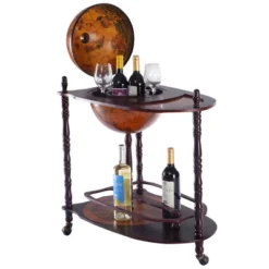 Tangkula Globe Bar Stand 34'' H Global Italian Style Rack Drinks Bottle Shelf -Tangkula Shop GUEST 51cb86ed 1f92 4262 9bea cfa29ac4d7c6