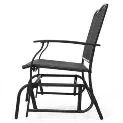 Tangkula 2 Person Swing Glider Bench Patio Rocking Lounge Chair W/Steel Frame For Garden Backyard Balcony Gray/Black 12 Tangkula 2 Person Swing Glider Bench Patio Rocking Lounge Chair W/Steel Frame For Garden Backyard Balcony Gray/Black -Tangkula Shop GUEST 52a5c341 5662 40c7 9703 1ba5de201e67