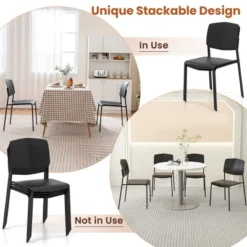 Tangkula Dining Chair Set Of 2 W/Ergonomic Backrest & Wide Seat Stackable Kitchen Chairs 12 Tangkula Dining Chair Set Of 2 W/Ergonomic Backrest & Wide Seat Stackable Kitchen Chairs -Tangkula Shop GUEST 52bbf39e e597 46f7 bf79 498f5ec296d8