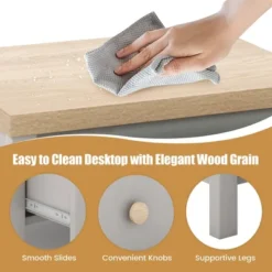 Tangkula Nightstand Farmhouse Side End Table W/ Solid Wood Legs & 2 Drawers For Bedroom -Tangkula Shop GUEST 53530a49 424e 4fe4 8c7b be32514e6f86