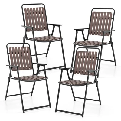 Tangkula 4-Piece Portable Patio Folding Chairs with Heavy-Duty 400 lbs Capacity 9 Tangkula 4-Piece Portable Patio Folding Chairs with Heavy-Duty 400 lbs Capacity - Image 9