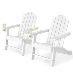 Tangkula 2PCS Adirondack Chair Outdoor With Cup Holde Weather Resistant Lounger Chair For Backyard Garden Patio And Deck Black/Grey/Turquoise/White 19 Tangkula 2PCS Adirondack Chair Outdoor With Cup Holde Weather Resistant Lounger Chair For Backyard Garden Patio And Deck Black/Grey/Turquoise/White -Tangkula Shop GUEST 564042d0 f141 4ede a2b1 5cf35348222b