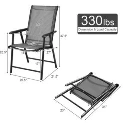 Tangkula 2PCS Folding Chairs Steel Frame Patio Garden Outdoor W/ Armrest & Footrest -Tangkula Shop GUEST 5658c8c0 bbab 4b77 87a3 2a11536c29e4