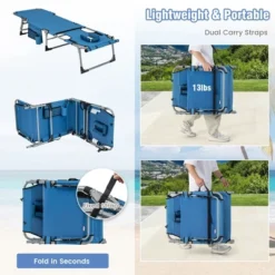 Tangkula Folding Chaise Lounge Chair Sunbathing Recliner W/ Face Hole & Removable Pillow -Tangkula Shop GUEST 57af492b a6c1 4cd7 89eb c00f78c72142