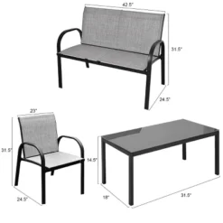 Tangkula 4PCS Chairs Set Coffee Table Patio Garden Modern Furniture Brand New 9 Tangkula 4PCS Chairs Set Coffee Table Patio Garden Modern Furniture Brand New -Tangkula Shop GUEST 59354d4a 300c 4941 8679 f1cc0d7ac6d5