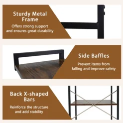 Tangkula Kitchen Bakers Rack W/ Power Outlet 4 Tiers Coffee Bar Table W/ 2 AC Outlets -Tangkula Shop GUEST 59643e53 3c25 4932 a659 1a83173b1782