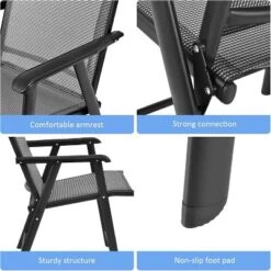 Tangkula 6-Piece Folding Outdoor Patio Chair Set with Armrests 13 Tangkula 6-Piece Folding Outdoor Patio Chair Set with Armrests -Tangkula Shop GUEST 59d55494 d896 4aa6 bee6 b9f0c1b35b5b