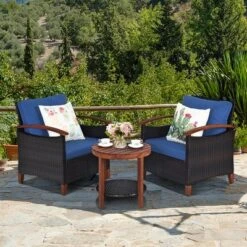 Tangkula 3-Piece Patio Wicker Rattan Conversation Set with Acacia Wood & Cushions 18 Tangkula 3-Piece Patio Wicker Rattan Conversation Set with Acacia Wood & Cushions -Tangkula Shop GUEST 5a2aa7d3 ebdf 4dd9 b3aa 125e258a2b09