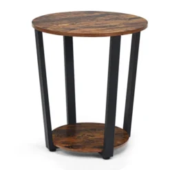 Tangkula 2-Tier Industrial Round End Table Metal Sofa Side Table W/ Storage Shelf 19 Tangkula 2-Tier Industrial Round End Table Metal Sofa Side Table W/ Storage Shelf -Tangkula Shop GUEST 5a31acb9 3f19 430e 9693 32dff9ca7f6e
