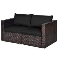 Tangkula 2-Piece Patio Wicker Corner Sofa Set with Removable Cushions 15 Tangkula 2-Piece Patio Wicker Corner Sofa Set with Removable Cushions -Tangkula Shop GUEST 5aa84ea4 cde1 434a 963d b4f66faa8af5