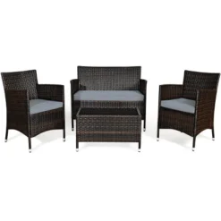 Tangkula 4-Piece Patio Rattan Wicker Conversation Furniture Set 27 Tangkula 4-Piece Patio Rattan Wicker Conversation Furniture Set -Tangkula Shop GUEST 5c2c5de5 ed78 4b07 b0f3 087d42ecbdba