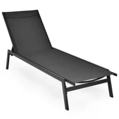 Tangkula Patio Chaise Lounger With 6-Postion Adjustable Backrest And Breathable Fabric Black 15 Tangkula Patio Chaise Lounger With 6-Postion Adjustable Backrest And Breathable Fabric Black -Tangkula Shop GUEST 5c4be22e eb7b 4dfe b8cc 964b68f45c34