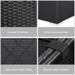 Tangkula 7PCS Rattan Patio Conversation Sectional Furniture Set W/ Cushion Pillow -Tangkula Shop GUEST 5c81b4fb 4141 45e8 8008 1eb5641e4a35