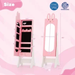 Tangkula Kids Jewelry Armoire Cabinet Free-Standing Full Length Mirror With Storage And 4 Tilt Angles 18 Tangkula Kids Jewelry Armoire Cabinet Free-Standing Full Length Mirror With Storage And 4 Tilt Angles -Tangkula Shop GUEST 5cf4f383 676a 405d b8c7 0d90a2b887bb