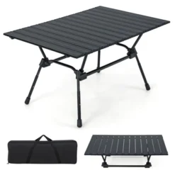 Tangkula Folding Camping Table Collapsible Aluminum Roll Up Beach Table With Carrying Bag 4-Level Adjustable Height Dark/Silver 14 Tangkula Folding Camping Table Collapsible Aluminum Roll Up Beach Table With Carrying Bag 4-Level Adjustable Height Dark/Silver -Tangkula Shop GUEST 5d1ce01a f9a9 4619 8dab b6b4976c923b