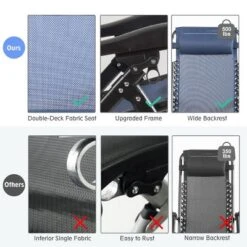 Tangkula Oversized Zero Gravity Lounge Chair - Navy Blue Folding Recliner 15 Tangkula Oversized Zero Gravity Lounge Chair - Navy Blue Folding Recliner -Tangkula Shop GUEST 5d531b30 237e 4eac 8d99 a06dd1dabde3