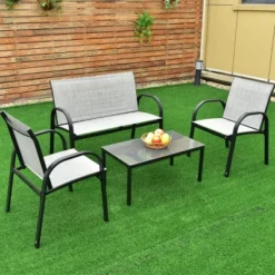 Tangkula 4PCS Chairs Set Coffee Table Patio Garden Modern Furniture Brand New 13 Tangkula 4PCS Chairs Set Coffee Table Patio Garden Modern Furniture Brand New -Tangkula Shop GUEST 5e0561c4 573f 4284 9482 adec21ad08f3