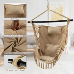 Tangkula Hammock Chair with Soft Pillow Cushions and Hanging Rope Swing 16 Tangkula Hammock Chair with Soft Pillow Cushions and Hanging Rope Swing -Tangkula Shop GUEST 5e20957a ce15 4157 ab28 a586611b5149