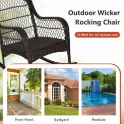 Tangkula 2-Piece Patio Garden Wicker Rattan Rocking Chair Furniture W/ Cushion 9 Tangkula 2-Piece Patio Garden Wicker Rattan Rocking Chair Furniture W/ Cushion -Tangkula Shop GUEST 5e76bf17 1976 40be 8ae4 27c87858937f