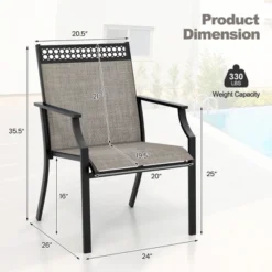 Tangkula Patio Dining Chairs Set Of 4 All Weather Outdoor Chairs W/ High Back & Armrests -Tangkula Shop GUEST 5f17296f e06b 4e23 8038 8067719d644e