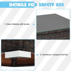 Tangkula 6-Piece Modular Rattan Patio Furniture Set with Cushioned Sofa and Ottoman 17 Tangkula 6-Piece Modular Rattan Patio Furniture Set with Cushioned Sofa and Ottoman -Tangkula Shop GUEST 5f73bc6f fe30 4ae2 b990 00fd15f1f7f8