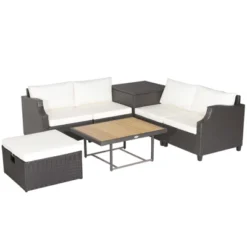 Tangkula 7-Piece Outdoor PE Wicker Sectional Sofa Set with Adjustable Table -Tangkula Shop GUEST 5fe5dfeb 1395 41d9 9e2e 593270f4e7b4