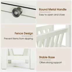 Tangkula Side Table End Table Nightstand W/ Bottom Storage Shelf & Rubber Wood Legs White 12 Tangkula Side Table End Table Nightstand W/ Bottom Storage Shelf & Rubber Wood Legs White -Tangkula Shop GUEST 609132b7 f2c7 487e 8414 b9e6bad0d7b2