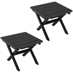 Tangkula 2 Pieces Folding Adirondack Side Table Poolside Garden Patio Black 18 Tangkula 2 Pieces Folding Adirondack Side Table Poolside Garden Patio Black -Tangkula Shop GUEST 60cddb50 9597 4e66 ad31 fe99e82fdafb