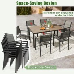 Tangkula 59" X 35" Large Rectangle Outside Table W/ Metal Legs Accommodate Up To 6 13 Tangkula 59" X 35" Large Rectangle Outside Table W/ Metal Legs Accommodate Up To 6 -Tangkula Shop GUEST 61533353 441f 4ace 88e7 266fd3f05bf5