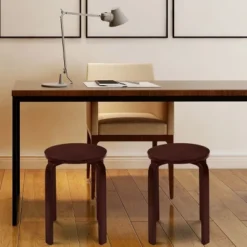 Tangkula Set Of 4 Stacking Bentwood Stool Round Dining Chair Backless Bar Stool -Tangkula Shop GUEST 63415b59 30e6 471b 8eac a8ec20fbaee6