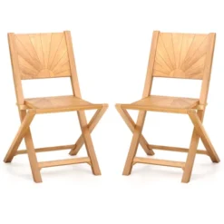 Tangkula 2 PCS Folding Patio Chairs W/ Inclined Backrest Teak Wood Outdoor Dining Chairs 17 Tangkula 2 PCS Folding Patio Chairs W/ Inclined Backrest Teak Wood Outdoor Dining Chairs -Tangkula Shop GUEST 63486999 e20a 4b8e 843b 38a6538eb753