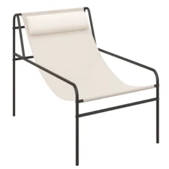 Tangkula Patio Sling Chair Modern Accent Chair W/ Removable Headrest & Sturdy Metal Frame -Tangkula Shop GUEST 6401d90e 1951 4773 8a91 7b95150a7a29