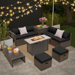 Tangkula 9-Piece Patio Sectional Set with 60,000 BTU Propane Fire Pit Table 17 Tangkula 9-Piece Patio Sectional Set with 60,000 BTU Propane Fire Pit Table -Tangkula Shop GUEST 64f245c1 6bbc 4349 9790 d36e4976b237