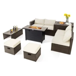 Tangkula 9-Piece Patio Sectional Set with 60,000 BTU Propane Fire Pit Table 27 Tangkula 9-Piece Patio Sectional Set with 60,000 BTU Propane Fire Pit Table -Tangkula Shop GUEST 655c539e 175a 4366 ad17 6bce6df77fdb
