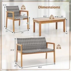 Tangkula 8 Piece PE Rattan Patio Furniture Set with Loveseat and Coffee Table 16 Tangkula 8 Piece PE Rattan Patio Furniture Set with Loveseat and Coffee Table -Tangkula Shop GUEST 65a23ae5 9199 46f0 beb7 f67c26ca2f80