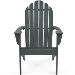 Tangkula 2PCS Wooden Classic Adirondack Chair Lounge Chair Outdoor Patio Grey -Tangkula Shop GUEST 661b4a59 f91a 466a a70f 03e496a0bd9d