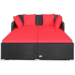 Tangkula Patio Rattan Daybed - Outdoor Cushioned Sofa with 4 Pillows 21 Tangkula Patio Rattan Daybed - Outdoor Cushioned Sofa with 4 Pillows -Tangkula Shop GUEST 66205bcb 63e4 4b9c 96e6 c53c598fee98