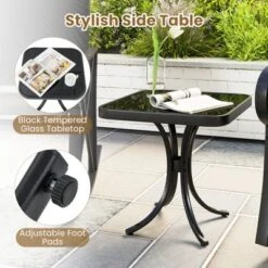 Tangkula 3 Piece Patio Rocking Set 2 Rocking Chairs W/ Tempered Glass Side Table 14 Tangkula 3 Piece Patio Rocking Set 2 Rocking Chairs W/ Tempered Glass Side Table -Tangkula Shop GUEST 6628b8eb d08a 463d 83ce a1fb1c3bf9d6